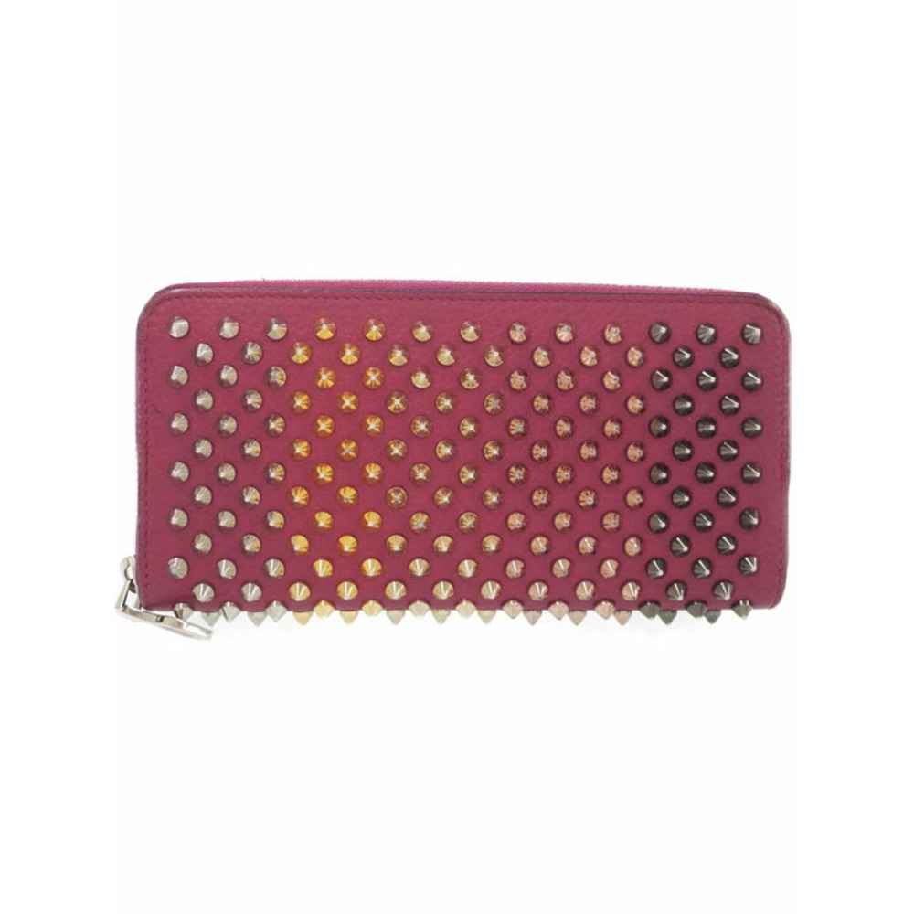 Christian Louboutin Panettone Studded Round Zipper Long Wallet